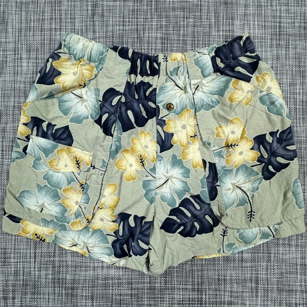 Tommy Bahama Mens Swim Trunks Medium Bungalow Island Floral Nylon Mesh Lined